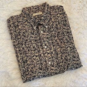 𝅺TURNBURY Men's Cotton Short Sleeve Button Up Shirt XL